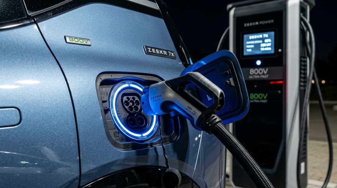 ระบบชาร์จไฟ 800V Ultra-Fast DC และพอร์ตชาร์จ Zeekr 7X สเปกไทย